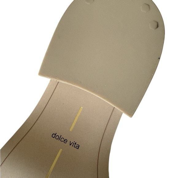 Dolce Vita Yevan Platform Studded Leather Clogs Mule Ivory Cream Latte NEW - Picture 7 of 12